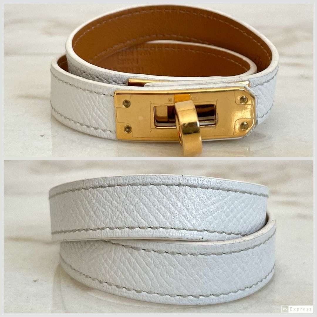 HERMES - HERMES エルメス エプソン ケリー・ブレスレット HERMES - HERMES エルメス エプソン ケリー・ブレスレット
