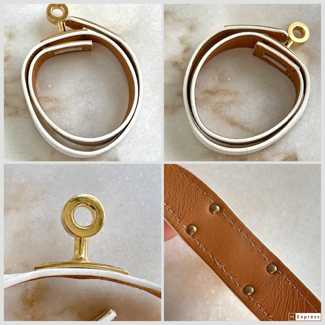 HERMES - HERMES エルメス エプソン ケリー・ブレスレット HERMES - HERMES エルメス エプソン ケリー・ブレスレット