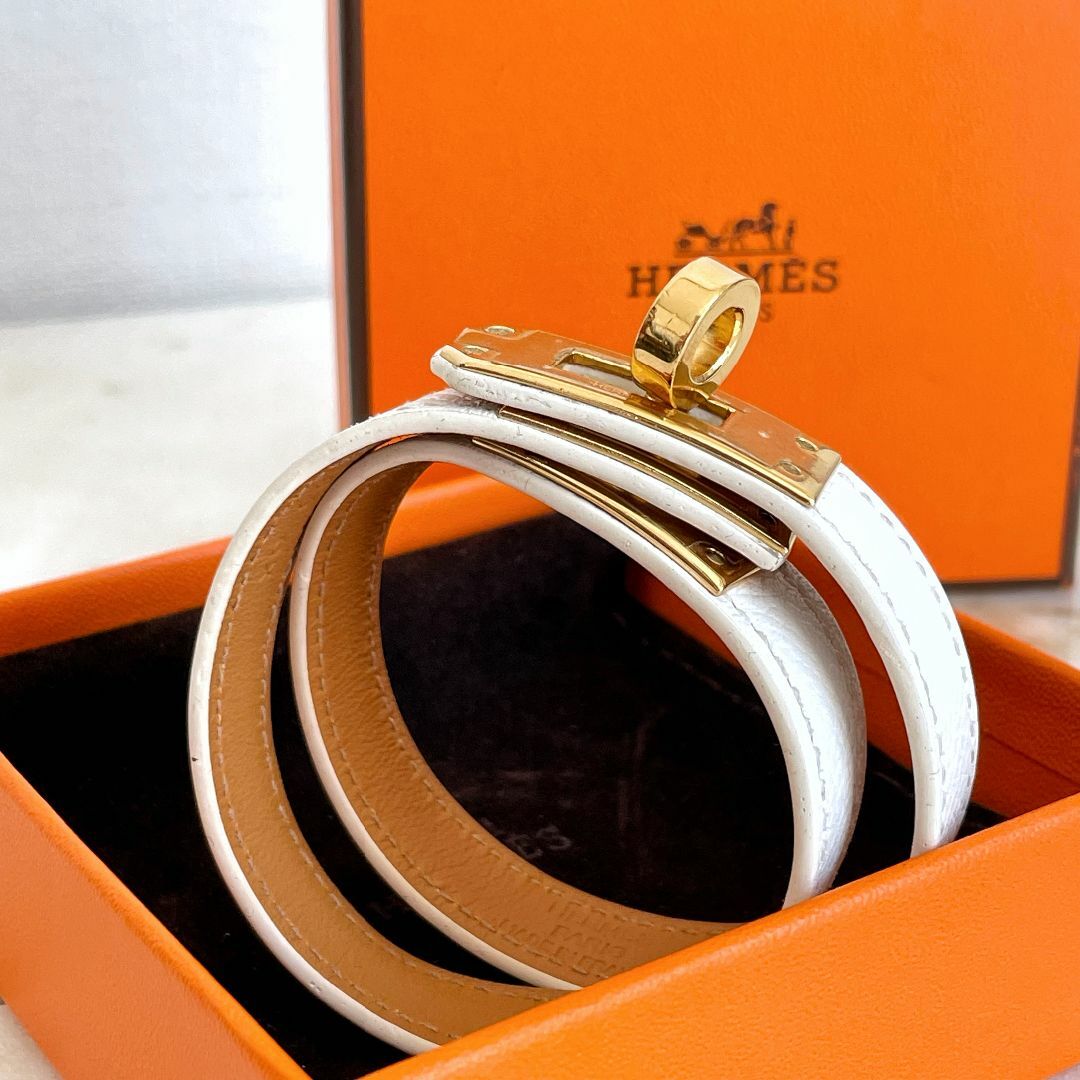 HERMES - HERMES エルメス エプソン ケリー・ブレスレット HERMES - HERMES エルメス エプソン ケリー・ブレスレット