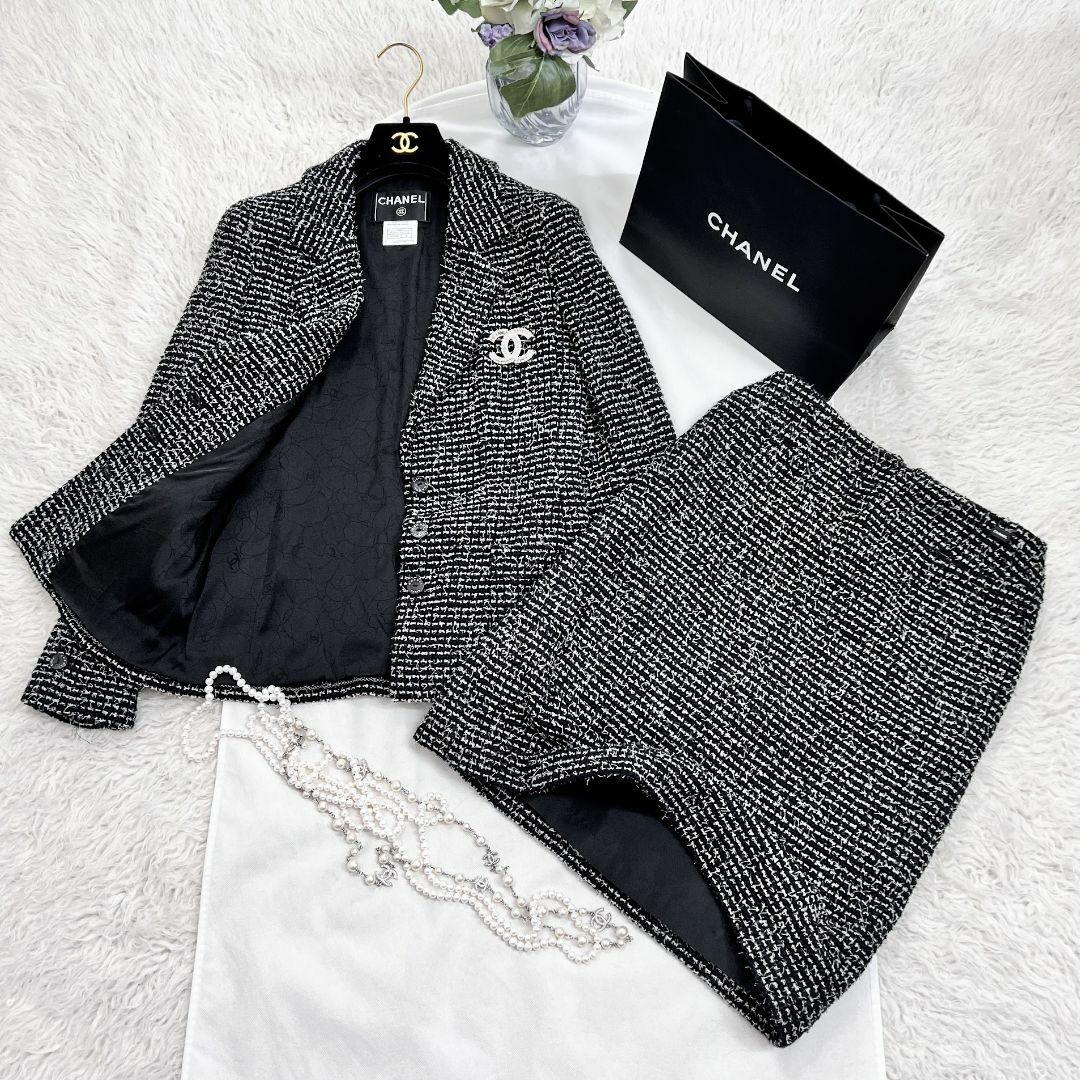 CHANEL - ☆CHANEL☆極美品☆ツイード☆バイカラー CHANEL - ☆CHANEL☆極美品☆ツイード☆バイカラー