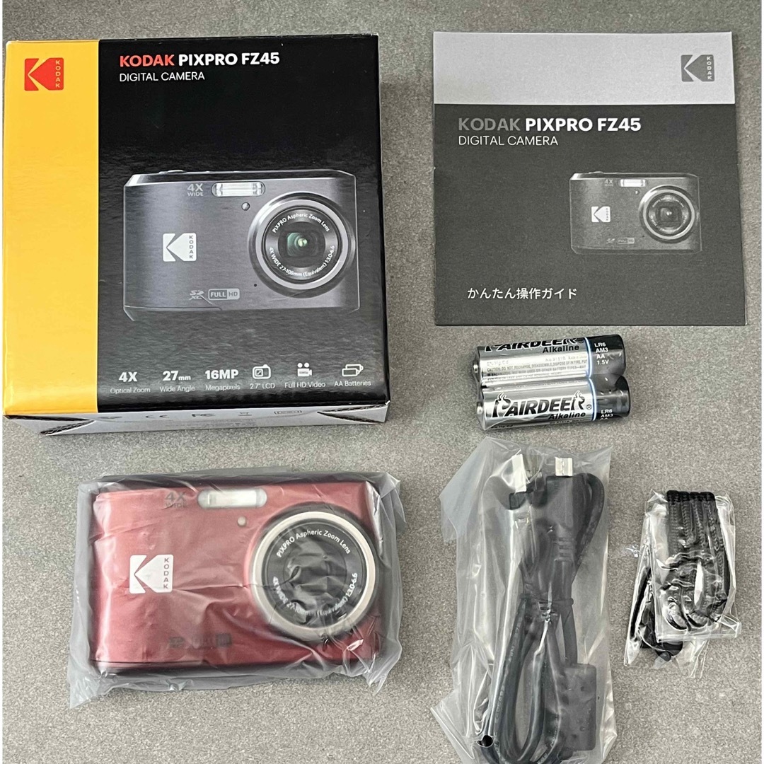 新品 KODAK PIXPRO FZ45 コダック デジタルカメラ レッド 新品 KODAK PIXPRO FZ45 コダック デジタルカメラ レッド