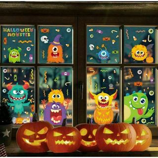 ❣️いつでもハロウィン❣️ステッカー　モンスター　窓用ステッカー　かわいい(その他)