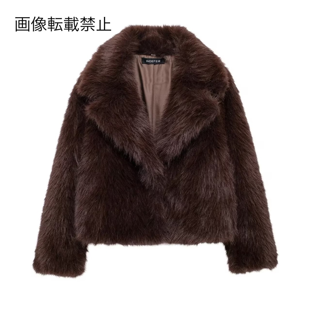 ☕️11月新作🌇15868◇brown ブラウン ファーコートの通販 by ☕️11月新作🌇15868◇brown ブラウン ファーコートの通販 by