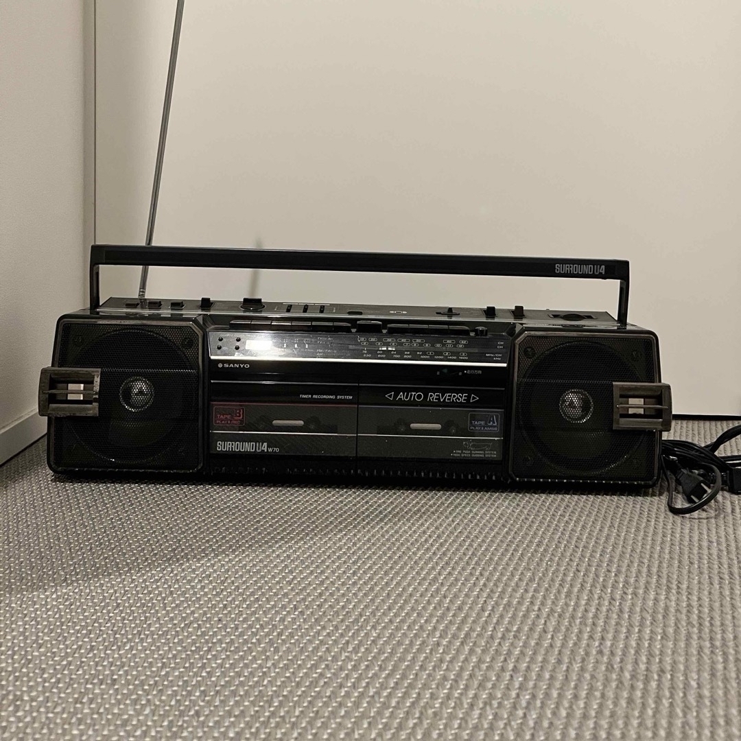 SANYO - ジャンク品 SANYO サンヨー オートリバースラジカセU4 SANYO - ジャンク品 SANYO サンヨー オートリバースラジカセU4