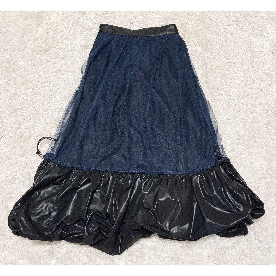 LANVIN en Bleu - LANVIN en Bleu リバーシブルバルーンスカート LANVIN en Bleu - LANVIN en Bleu リバーシブルバルーンスカート