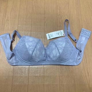 ブラジャー　薄紫　ラクなのにすっきり　グラマーノンワイヤーブラ　小さく見せるブラ