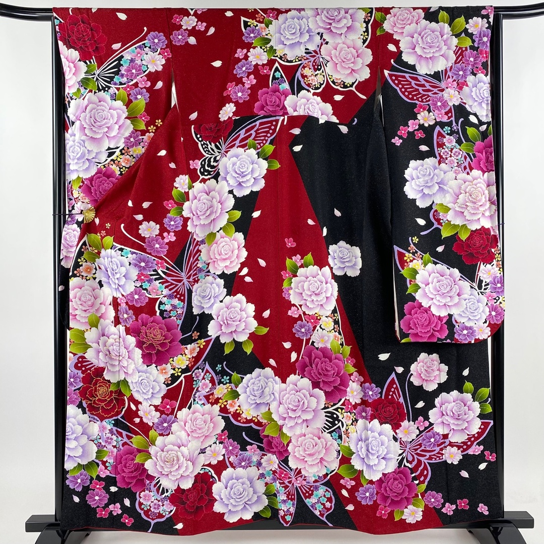 振袖 身丈157.5cm 裄丈64.5cm 正絹 美品 逸品 【中古】 着物 振袖 身丈157.5cm 裄丈64.5cm 正絹 美品 逸品 【中古】 着物