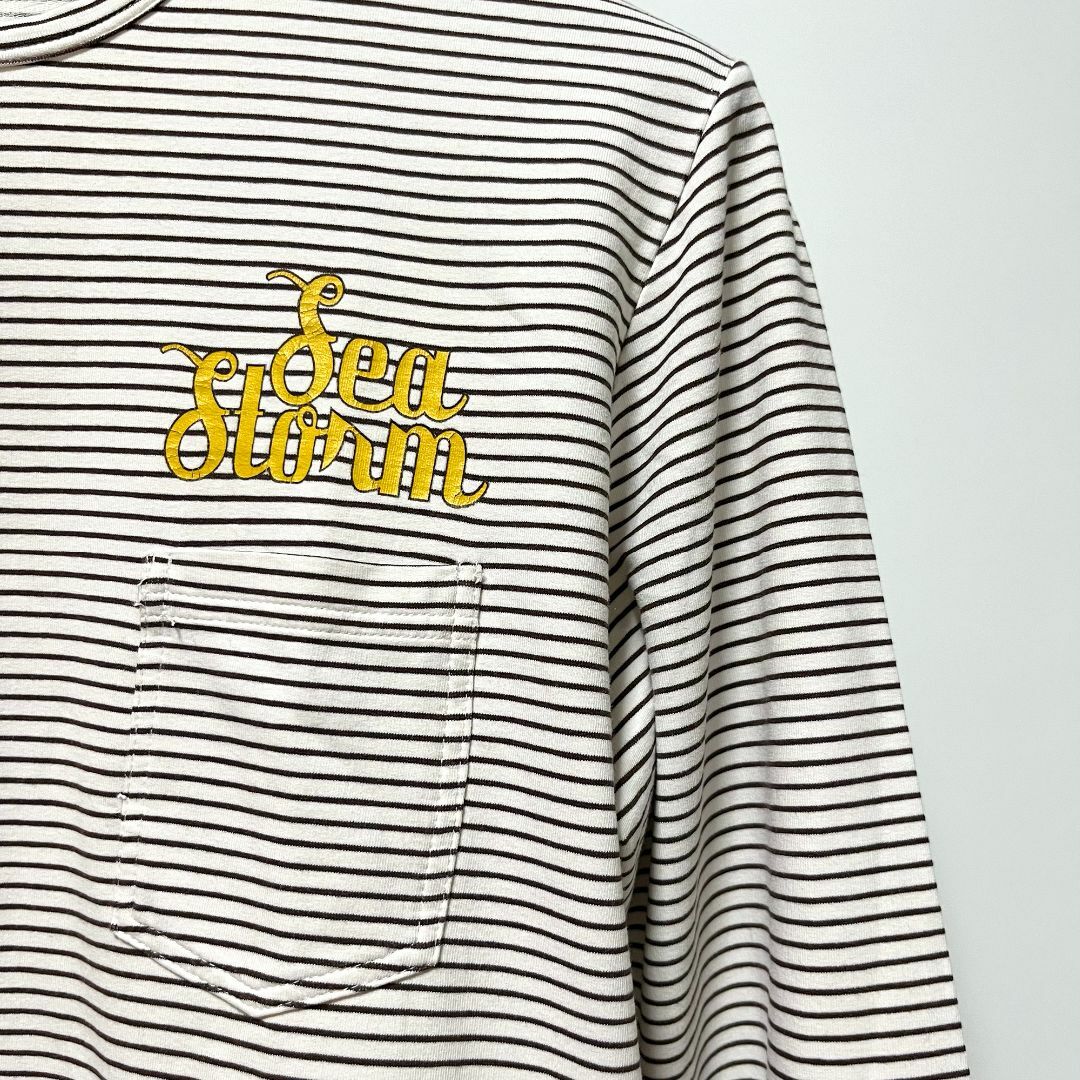 DSQUARED2 - DSQUARED2 ボーダー ポケット ロンT 長袖Tシャツ DSQUARED2 - DSQUARED2 ボーダー ポケット ロンT 長袖Tシャツ