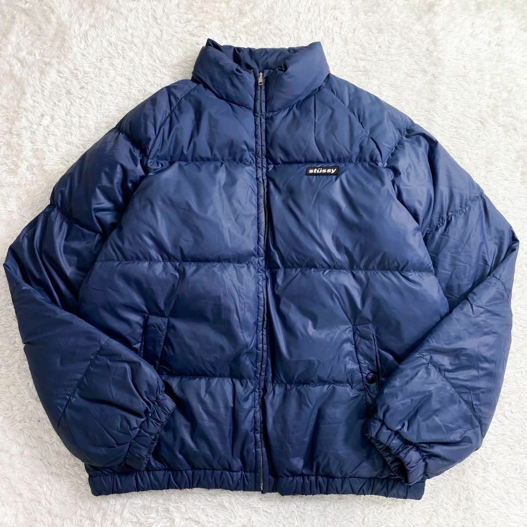 STUSSY - STUSSY ステューシー ダウンジャケット ボックスロゴ STUSSY - STUSSY ステューシー ダウンジャケット ボックスロゴ