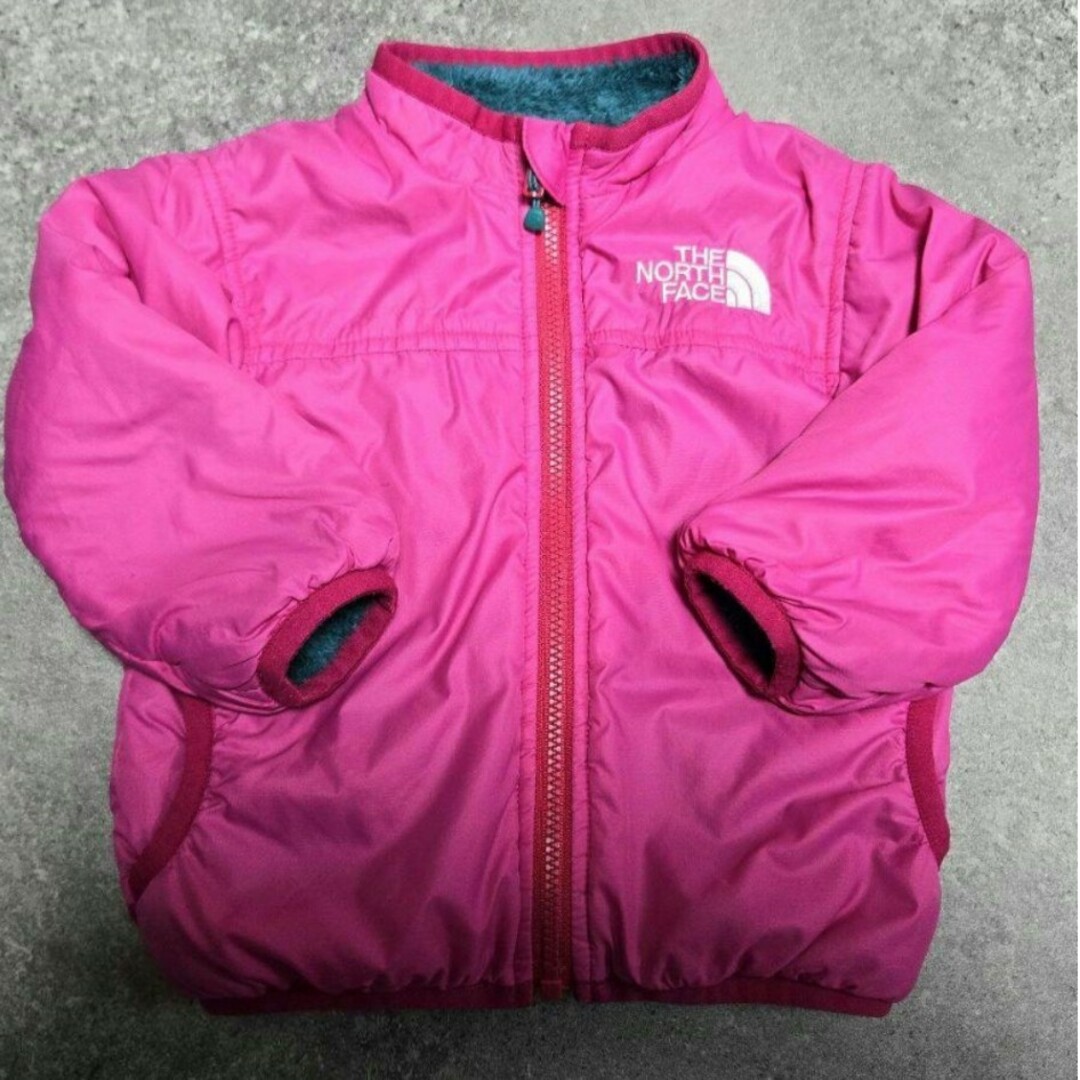 THE NORTH FACE(ザノースフェイス)の【美品】THE NORTH FACE フリースナイロンジャケット リバーシブル キッズ/ベビー/マタニティのベビー服(~85cm)(ジャケット/コート)の商品写真