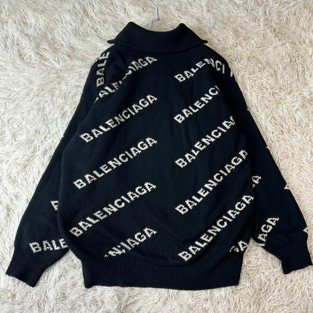 BALENCIAGA - バレンシアガ ハーフジップニット ハイネック BALENCIAGA - バレンシアガ ハーフジップニット ハイネック