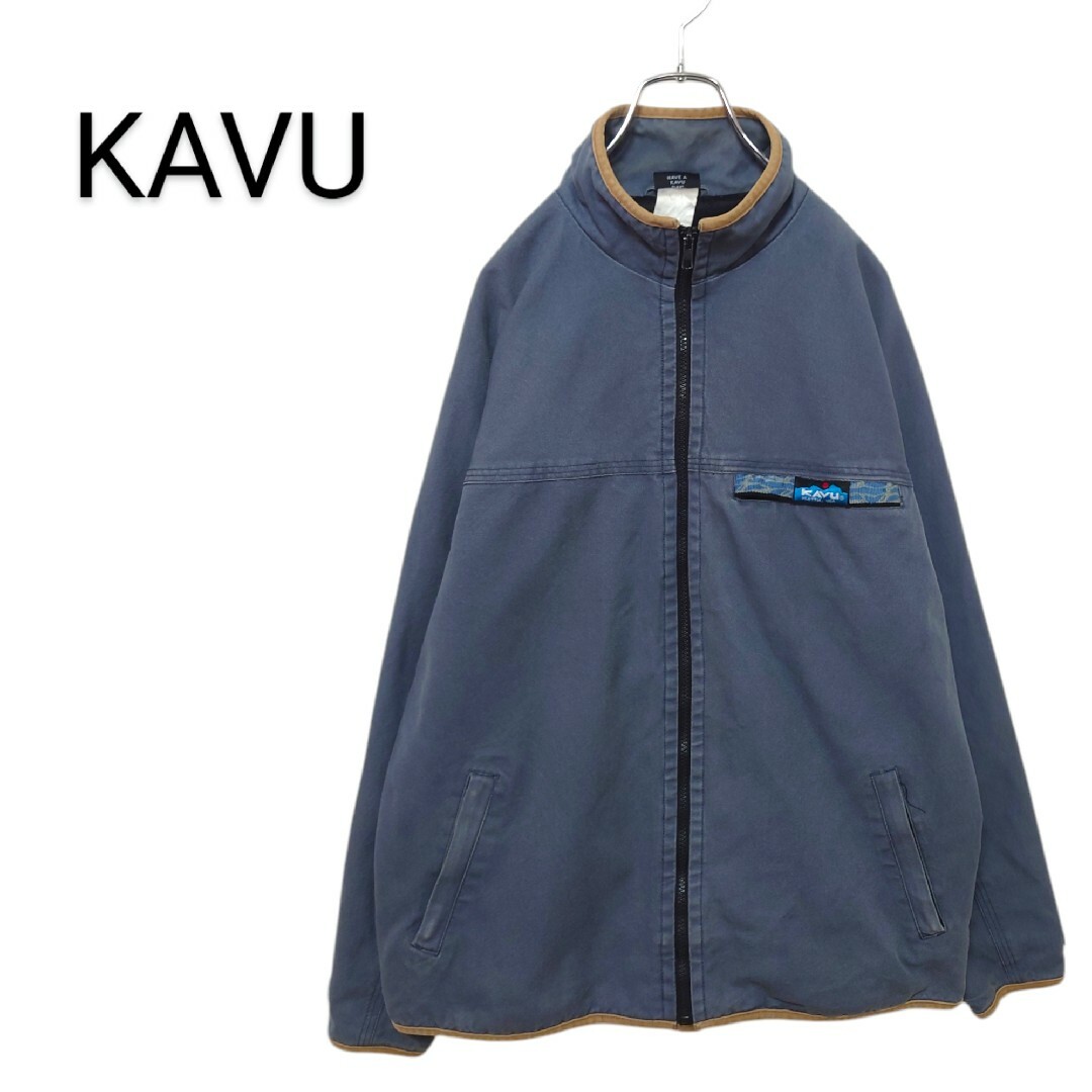 KAVU】ロゴ刺繍 ハイネック ダックジャケット A-2628 KAVU】ロゴ刺繍 ハイネック ダックジャケット A-2628