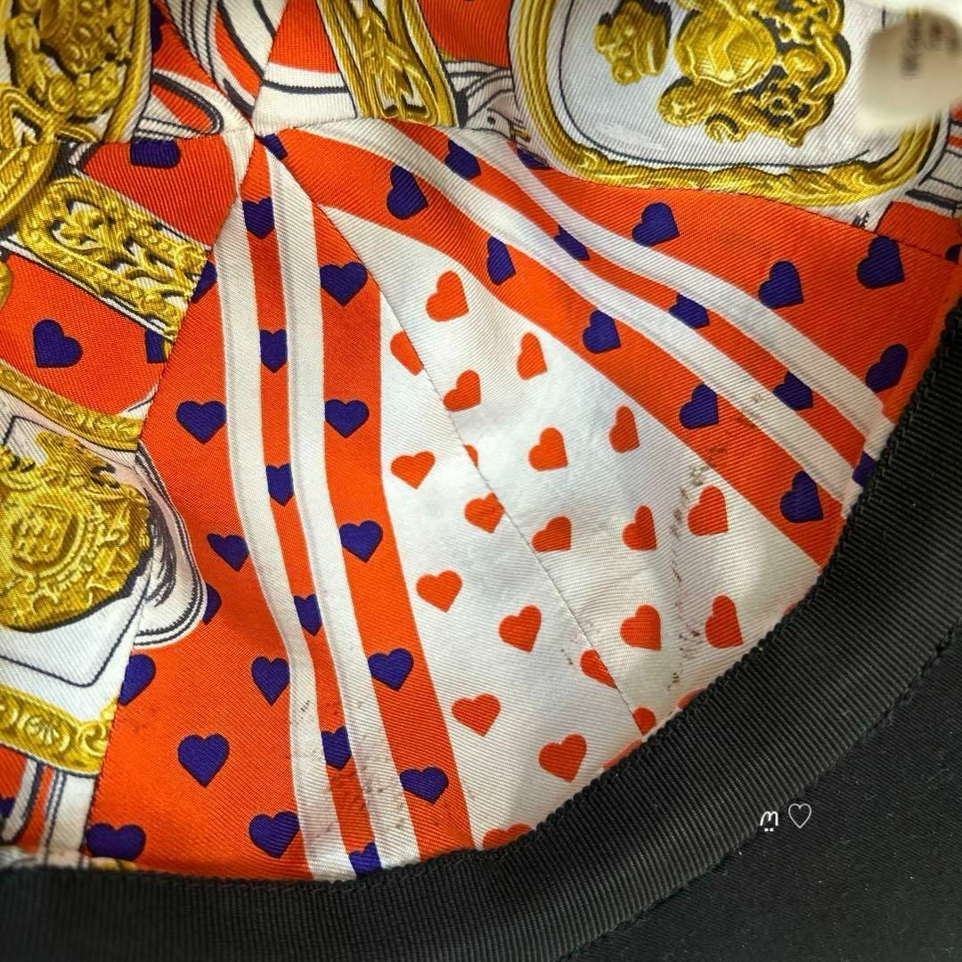 HERMES エルメス ハートビーズ セリエボタンキャップ 帽子 57 HERMES エルメス ハートビーズ セリエボタンキャップ 帽子 57