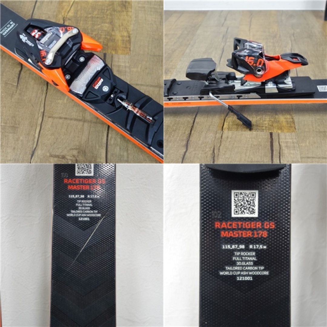 フォルクル VOLKL RACETIGER GS MASTER 178cm ビンディング フォルクル VOLKL RACETIGER GS MASTER 178cm ビンディング