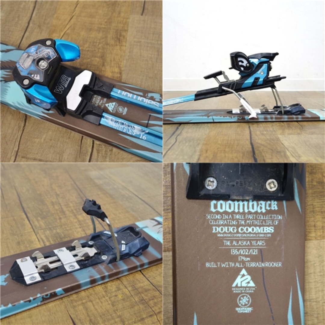 ケーツー K2 COOMBACK 174cm センター102mm ビンディング ケーツー K2 COOMBACK 174cm センター102mm ビンディング