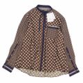 未使用 モラビト MORABITO シャツ ブラウス ロングスリーブ 長袖 総柄