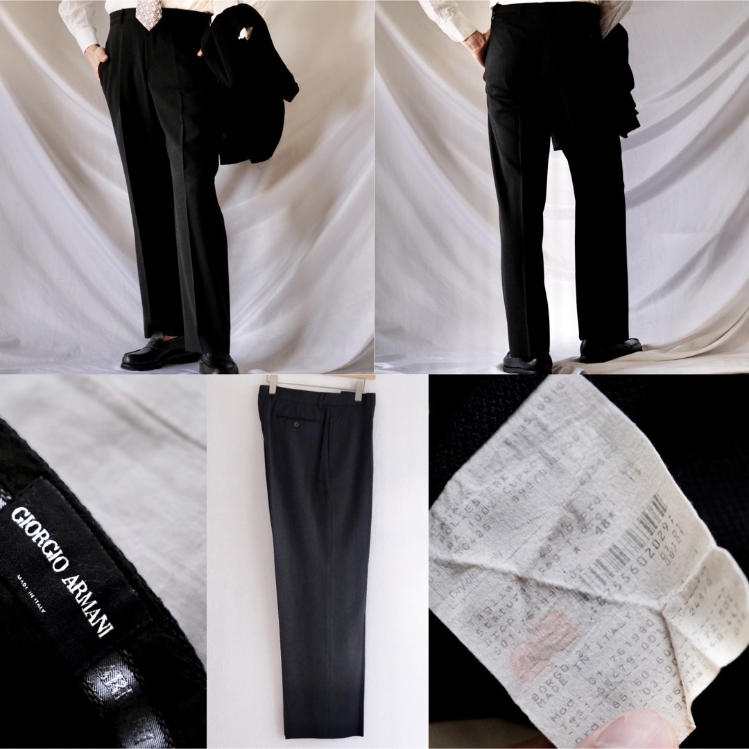 GIORGIO ARMANI ジョルジオアルマーニ グレー ウール スーツ GIORGIO ARMANI ジョルジオアルマーニ グレー ウール スーツ