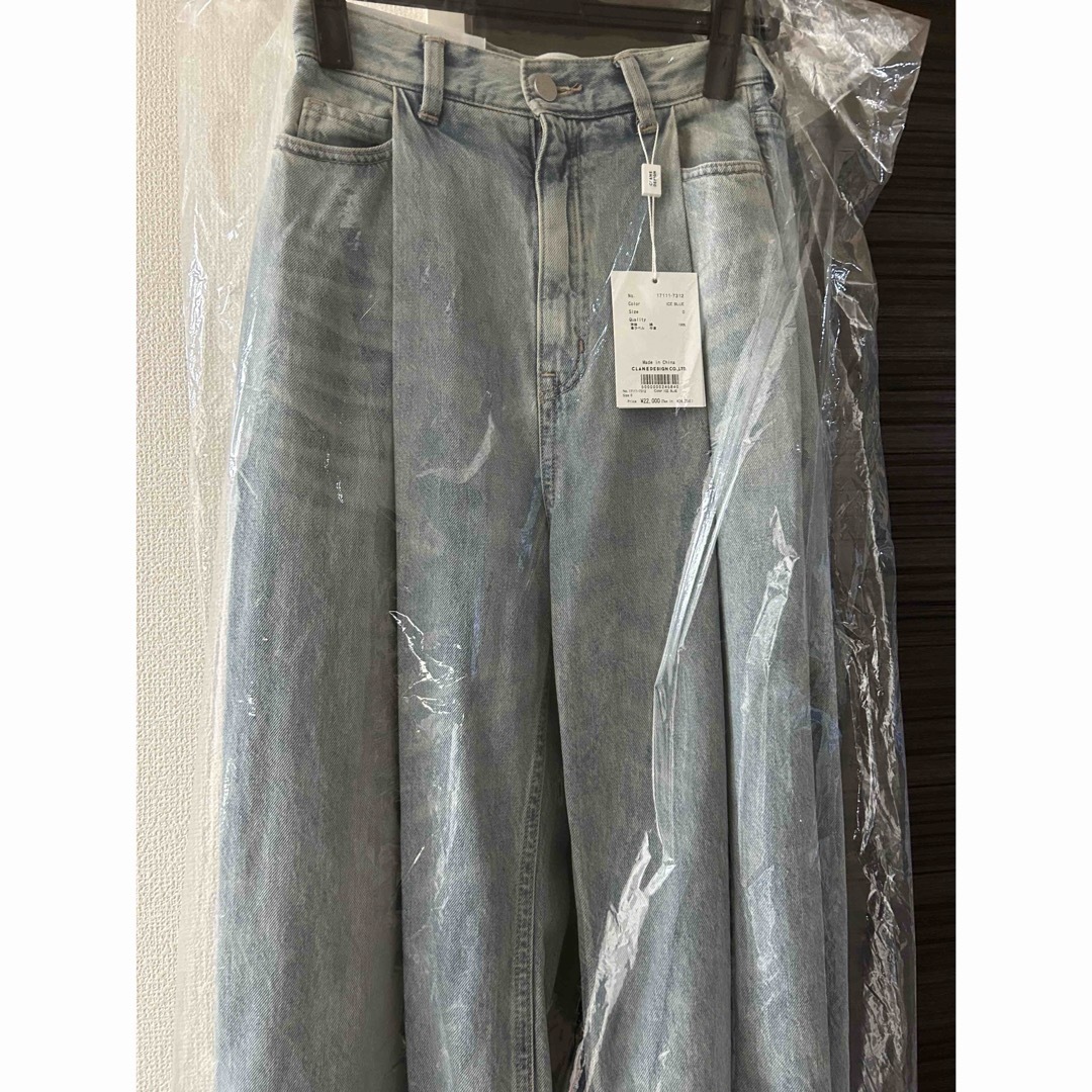 SuzuHirose×CLANE TUCK WIDE DENIM PANTS美品 SuzuHirose×CLANE TUCK WIDE DENIM PANTS美品