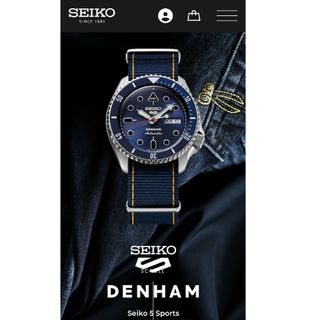 DENHAM - セイコー5スポーツ デンハムコラボ DENHAM SBSA281 DENHAM - セイコー5スポーツ デンハムコラボ DENHAM SBSA281