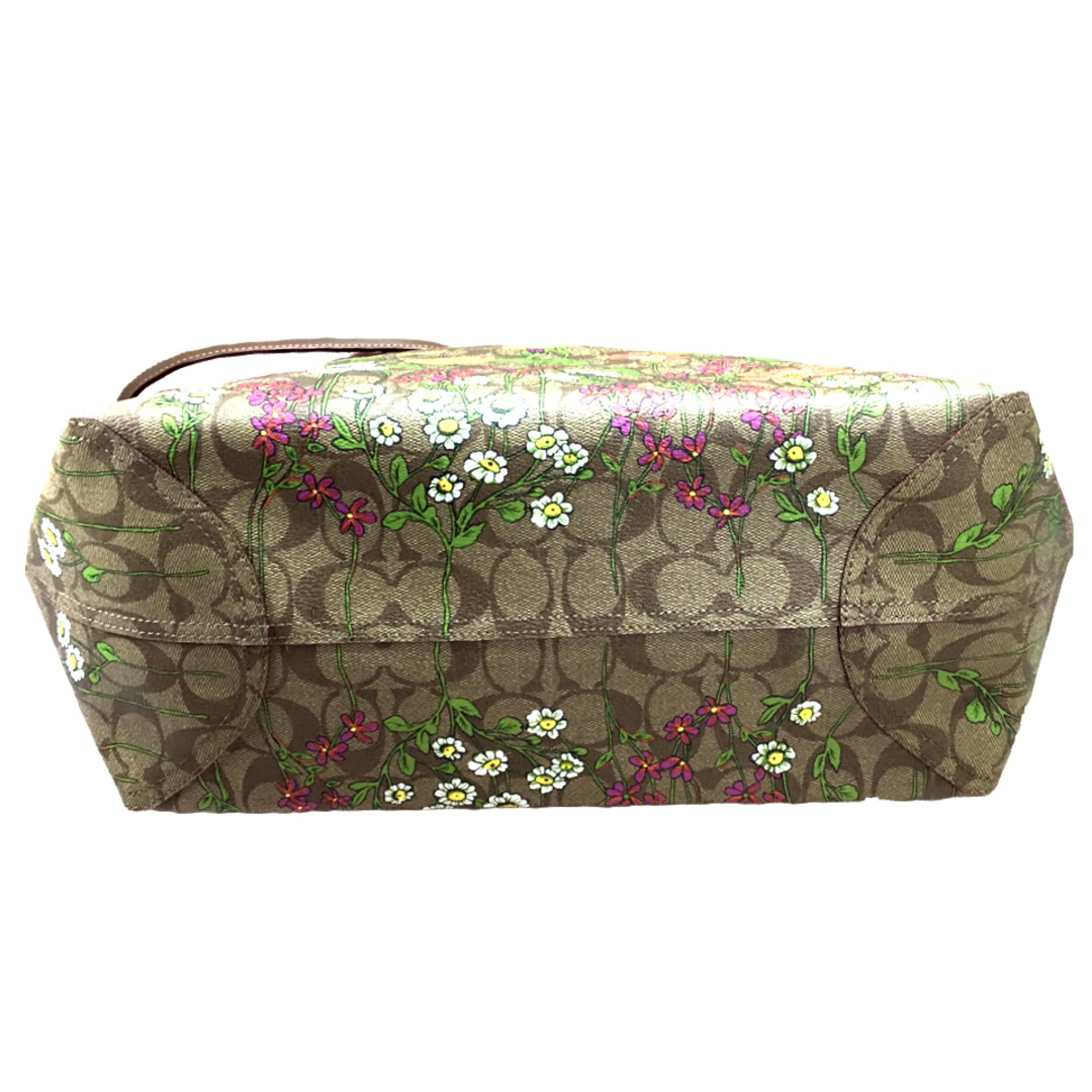 コーチCOACH シグネチャーに自然の花のシティ トート A4OK コーチCOACH シグネチャーに自然の花のシティ トート A4OK
