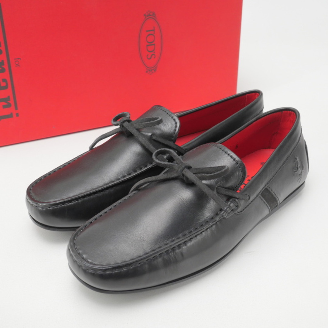 TOD'S - TOD’S トッズ CITY GOMMINO CAVALLINO 3D L4W HEMATITE NERO スリッポン サイズ6 ferrari フェラーリ コラボ ドライビングシューズ 靴 イタリア製 ブランド古着【中古】20241113/RA2122