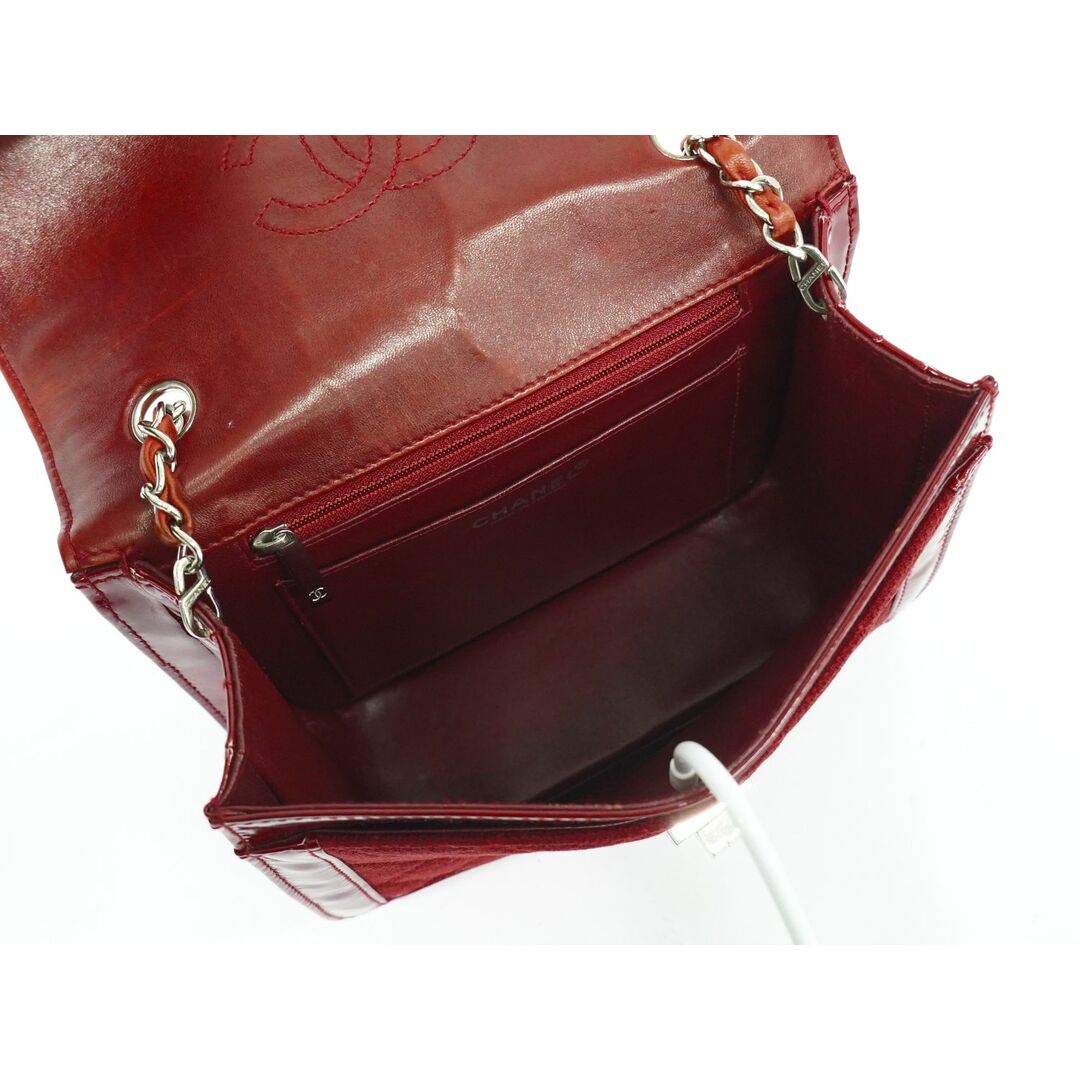 CHANEL - 本物 シャネル CHANEL キャンバス パテント レザー CHANEL - 本物 シャネル CHANEL キャンバス パテント レザー