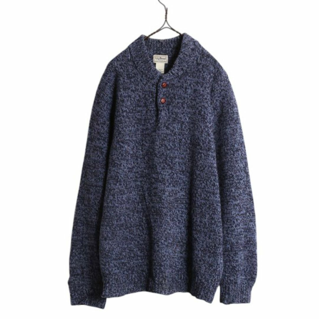 2024-25 秋冬新作 L.L.Bean - ニット ウール ラム ヘンリーネック エルエルビーン 男性用