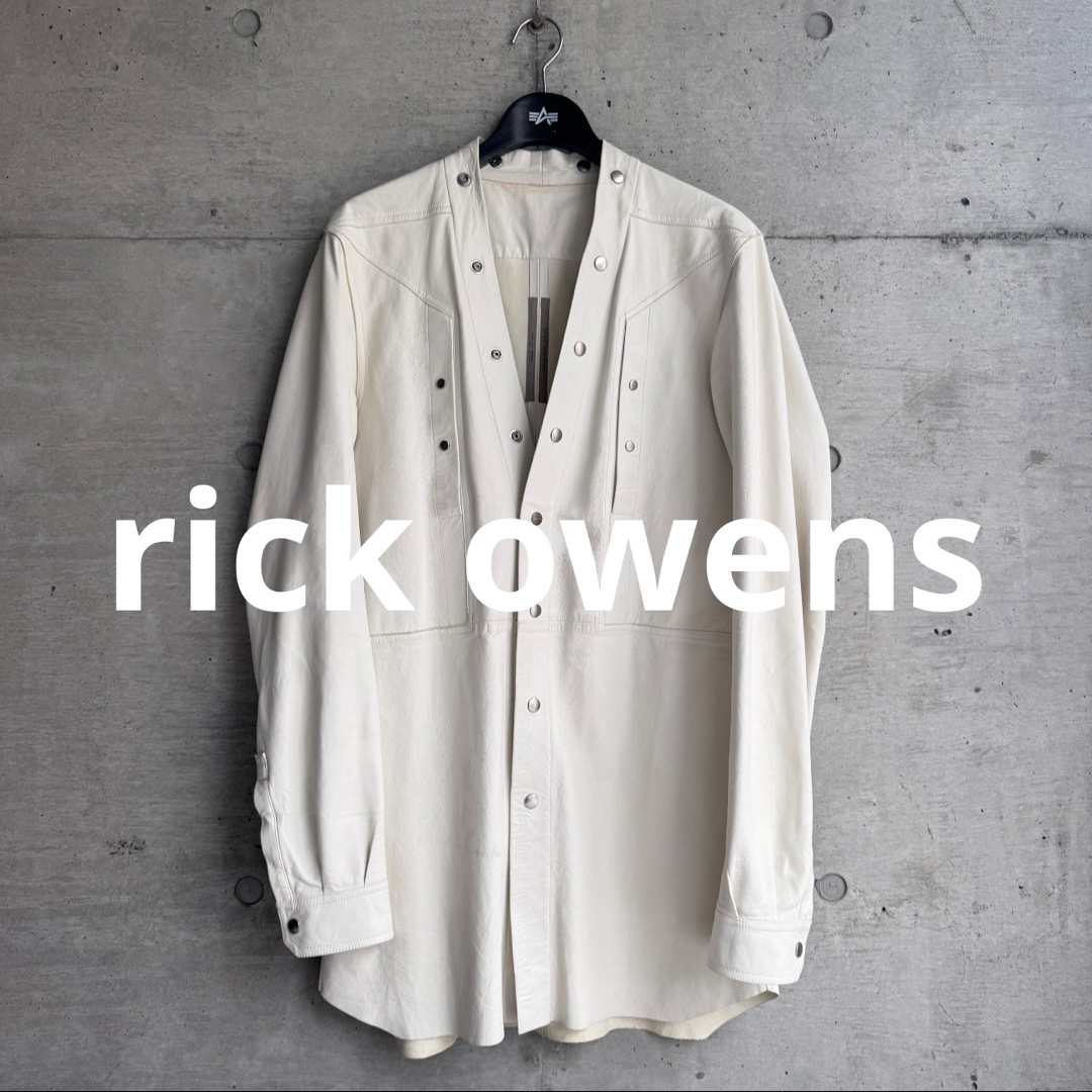 Rick Owens - Rick Owens 22SS FOGPOCKET 羊革 レザー ラリー Rick Owens - Rick Owens 22SS FOGPOCKET 羊革 レザー ラリー