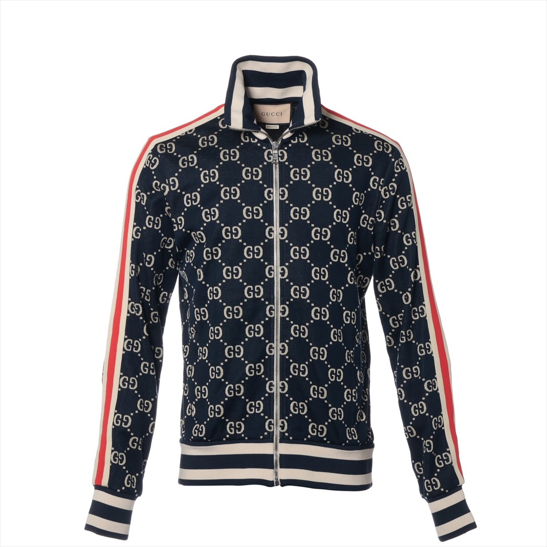 GUCCI - グッチ GGジャカード コットン M ネイビー メンズ その他アウター