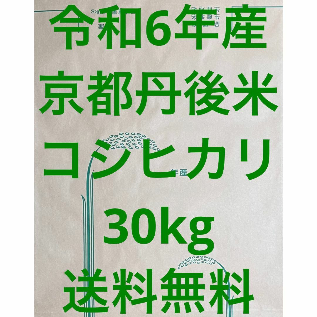 新米 玄米 30kg 令和6年産 京都 丹後 米 コシヒカリ 送料無料