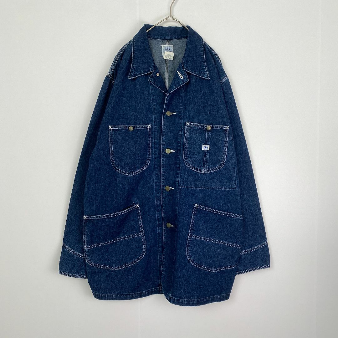 LEE カバーオール 91-J 復刻 90s 0412 ハウスタグ 濃紺 L LEE カバーオール 91-J 復刻 90s 0412 ハウスタグ 濃紺 L