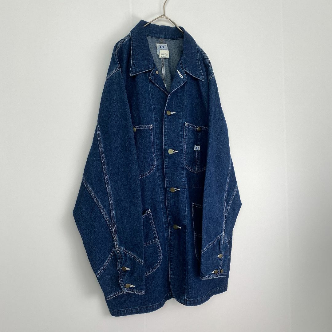 LEE カバーオール 91-J 復刻 90s 0412 ハウスタグ 濃紺 L LEE カバーオール 91-J 復刻 90s 0412 ハウスタグ 濃紺 L