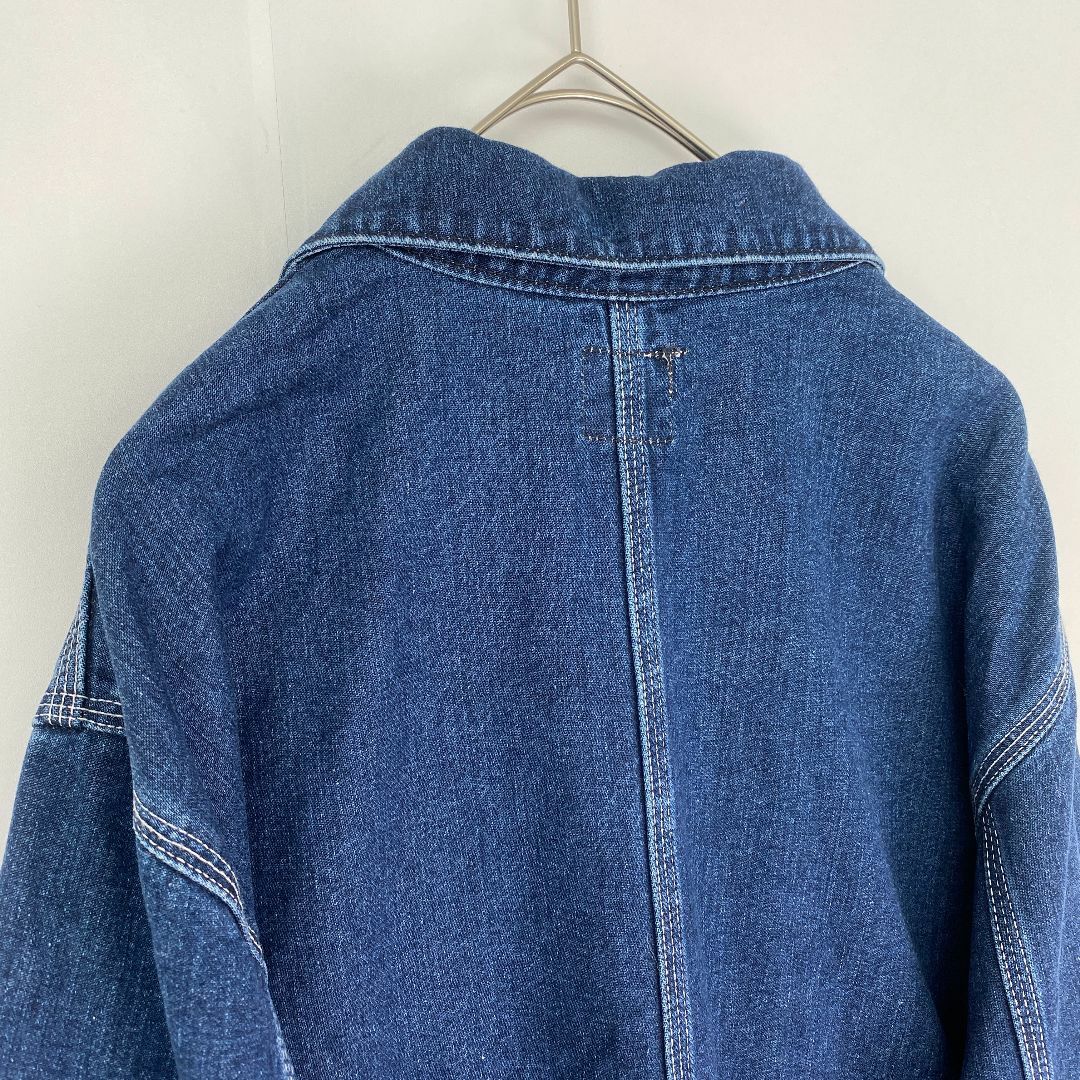 LEE カバーオール 91-J 復刻 90s 0412 ハウスタグ 濃紺 L LEE カバーオール 91-J 復刻 90s 0412 ハウスタグ 濃紺 L