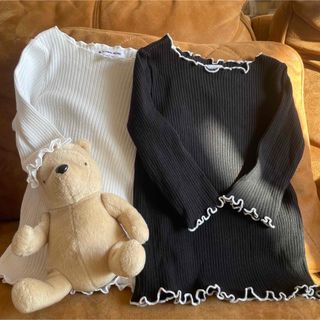 グローバルワーク(GLOBAL WORK)のGLOBAL WORK リブメローT７分袖　２点セット　お値下げ中(Tシャツ/カットソー)