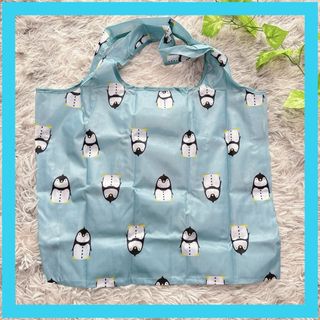エコバッグ エコトート ペンギン コンパクト 折りたたみ スカイブルー(エコバッグ)