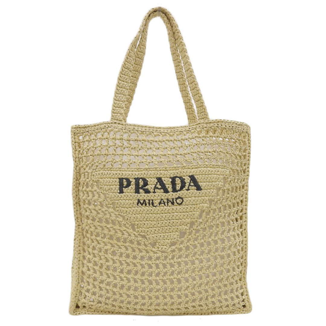 PRADA - プラダ PRADA クロシェ トートバッグ レタリングロゴ PRADA - プラダ PRADA クロシェ トートバッグ レタリングロゴ