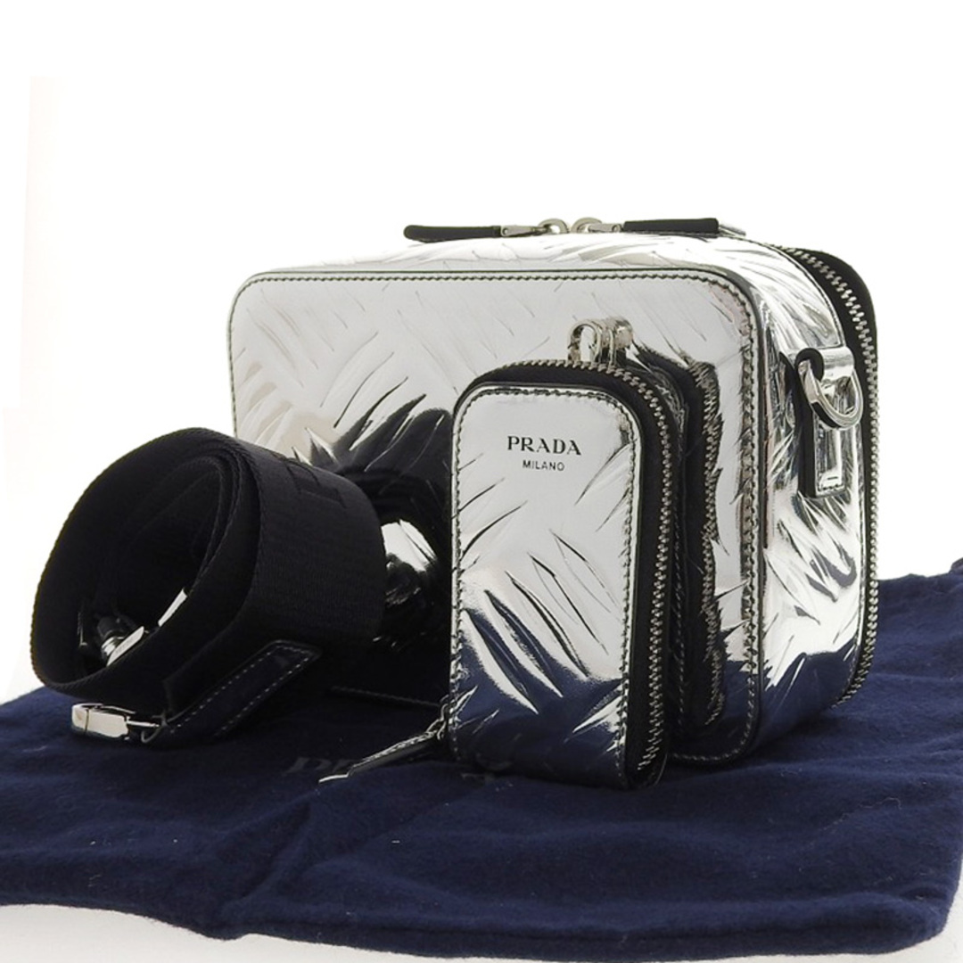 PRADA - プラダ PRADA ブリック ショルダーバッグ レザー PRADA - プラダ PRADA ブリック ショルダーバッグ レザー