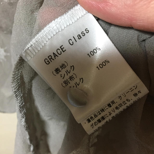 GRACE CONTINENTAL(グレースコンチネンタル)のグレースクラス silk シースルートップス レディースのトップス(シャツ/ブラウス(長袖/七分))の商品写真