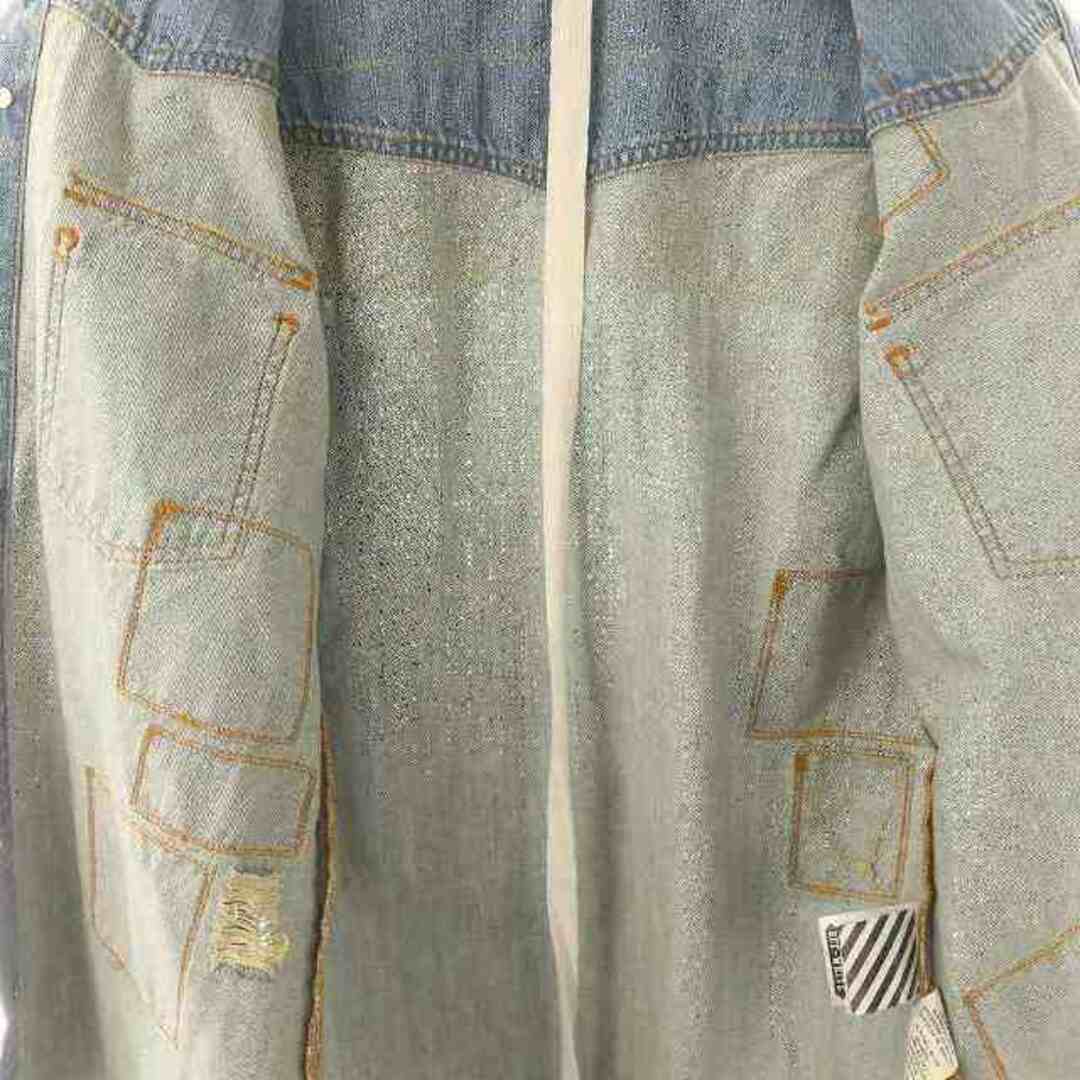 Off-White - オフホワイト ダメージ加工デニムシャツジャケット Off-White - オフホワイト ダメージ加工デニムシャツジャケット