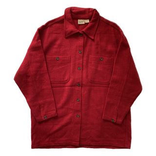 グランドセール WOOLRICH - 【大きめレディース】90sウールリッチ 赤ウール シャツ+ブラウス(長袖+七分)