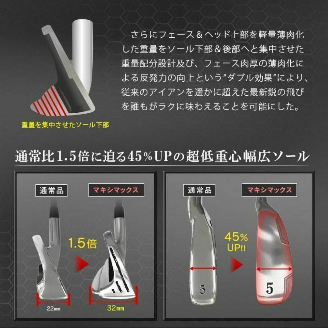 新品マキシマックスアイアン 6本セット 三菱ケミカル製 プレミア 新品マキシマックスアイアン 6本セット 三菱ケミカル製 プレミア