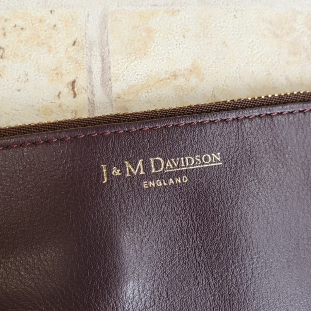 J&M DAVIDSON - J&M Davidson ☆ レザー マチ無し ミニ ポーチ J&M DAVIDSON - J&M Davidson ☆ レザー マチ無し ミニ ポーチ