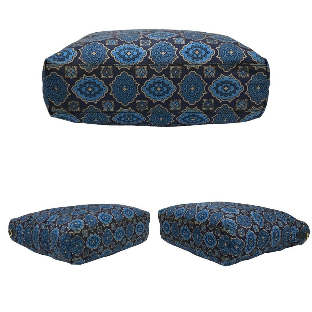 PRADA - 極 美品 希少品 PRADA プラダ 三角ロゴ 金具 花柄 PRADA - 極 美品 希少品 PRADA プラダ 三角ロゴ 金具 花柄