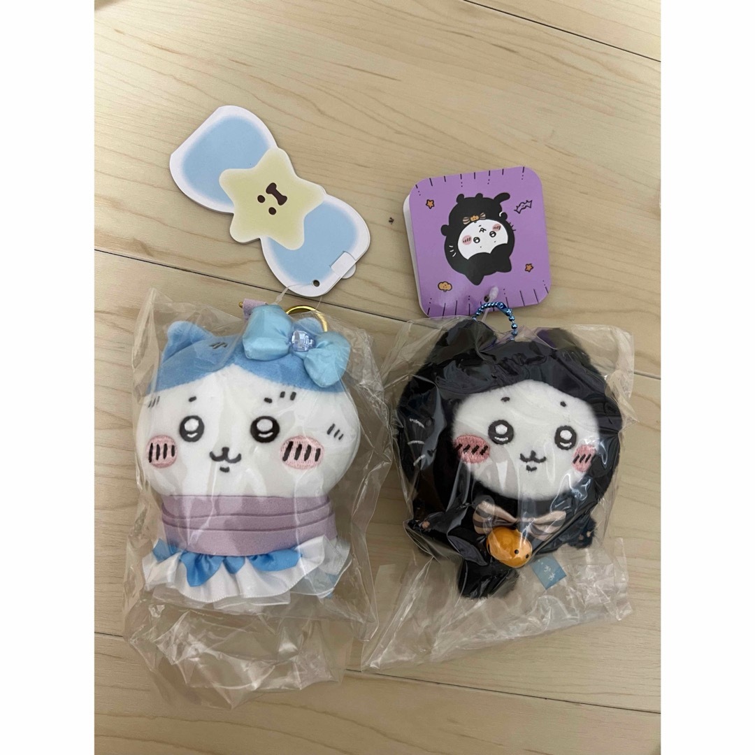 ちいかわ まじかるちいかわ 捕まったハチワレ ハロウィン 黒猫のマスコット エンタメ/ホビーのおもちゃ/ぬいぐるみ(キャラクターグッズ)の商品写真