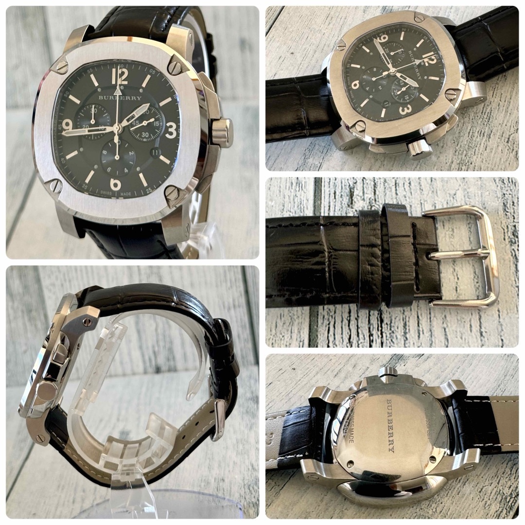 BURBERRY - 【希少】BURBERRY バーバリー BBY1107 腕時計 黒 BURBERRY - 【希少】BURBERRY バーバリー BBY1107 腕時計 黒