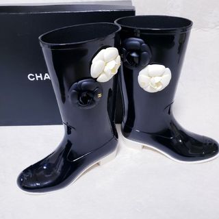 CHANEL - 新品未使用 CHANEL シャネル レインブーツ36サイズ CHANEL - 新品未使用 CHANEL シャネル レインブーツ36サイズ