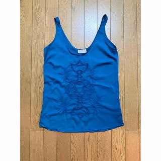 ザラ(ZARA)の新同　ZARA ブルー　トップス(シャツ/ブラウス(半袖/袖なし))