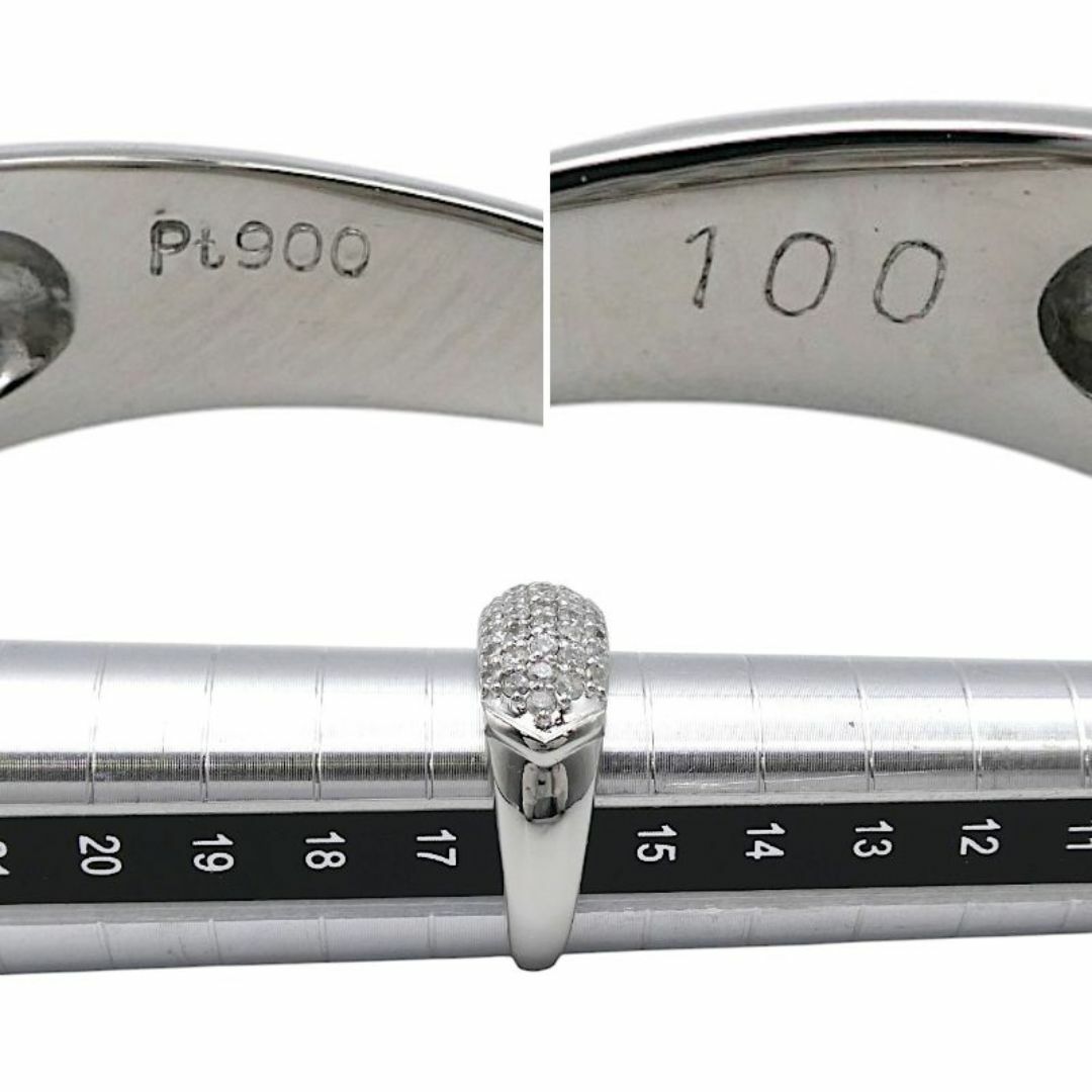 仕上済み リング Pt900 ダイヤモンド1.00ct 16号 パヴェデザイン 仕上済み リング Pt900 ダイヤモンド1.00ct 16号 パヴェデザイン