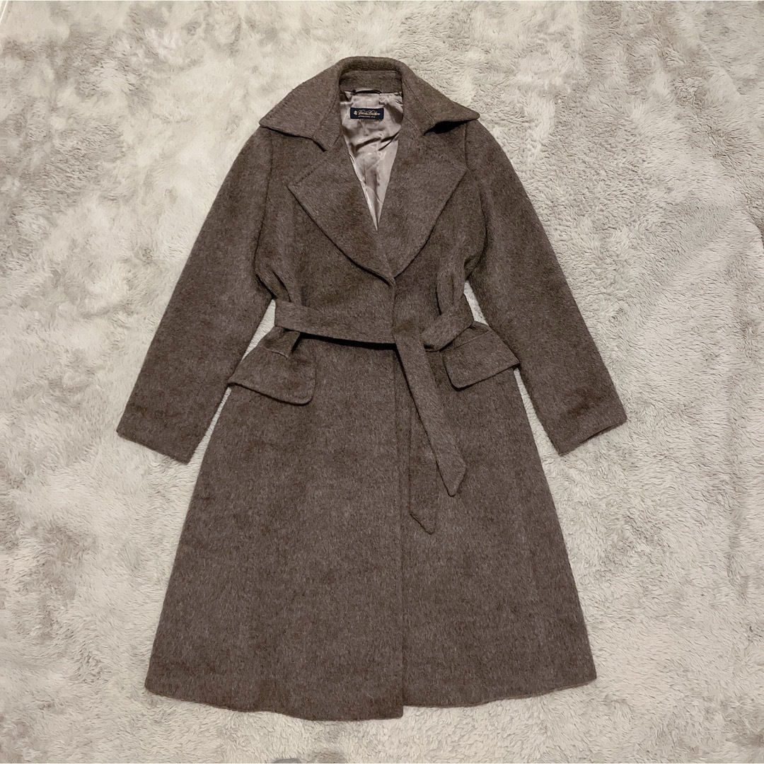 Brooks Brothers ロングコート モヘヤ リバーコート シャギー M Brooks Brothers ロングコート モヘヤ リバーコート シャギー M