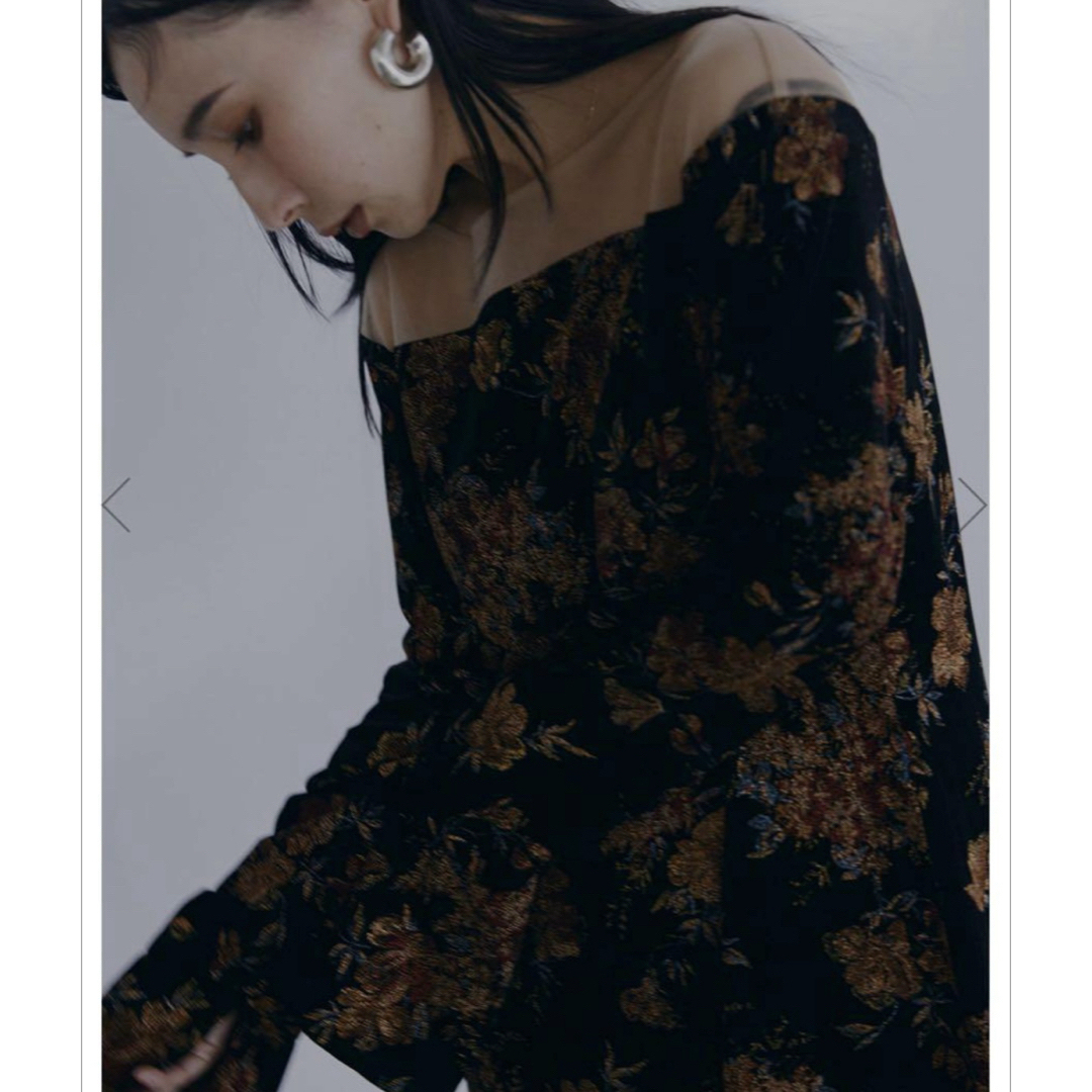 Ameri VINTAGE - 新品 FLOWER PRINT VELOUR DRESS 結婚式の通販 Ameri VINTAGE - 新品 FLOWER PRINT VELOUR DRESS 結婚式の通販